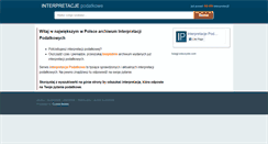 Desktop Screenshot of interpretacja-podatkowa.pl